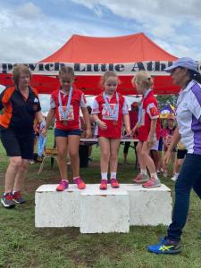 U8 Girls particiation medal